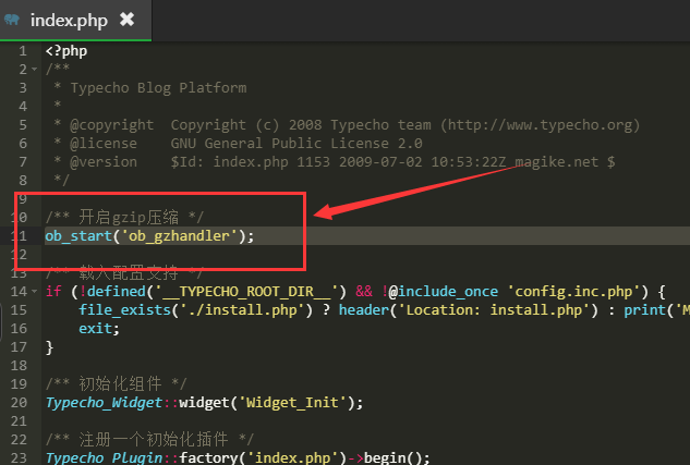 Typecho开启GZIP压缩 提高网页访问速度 第8张插图