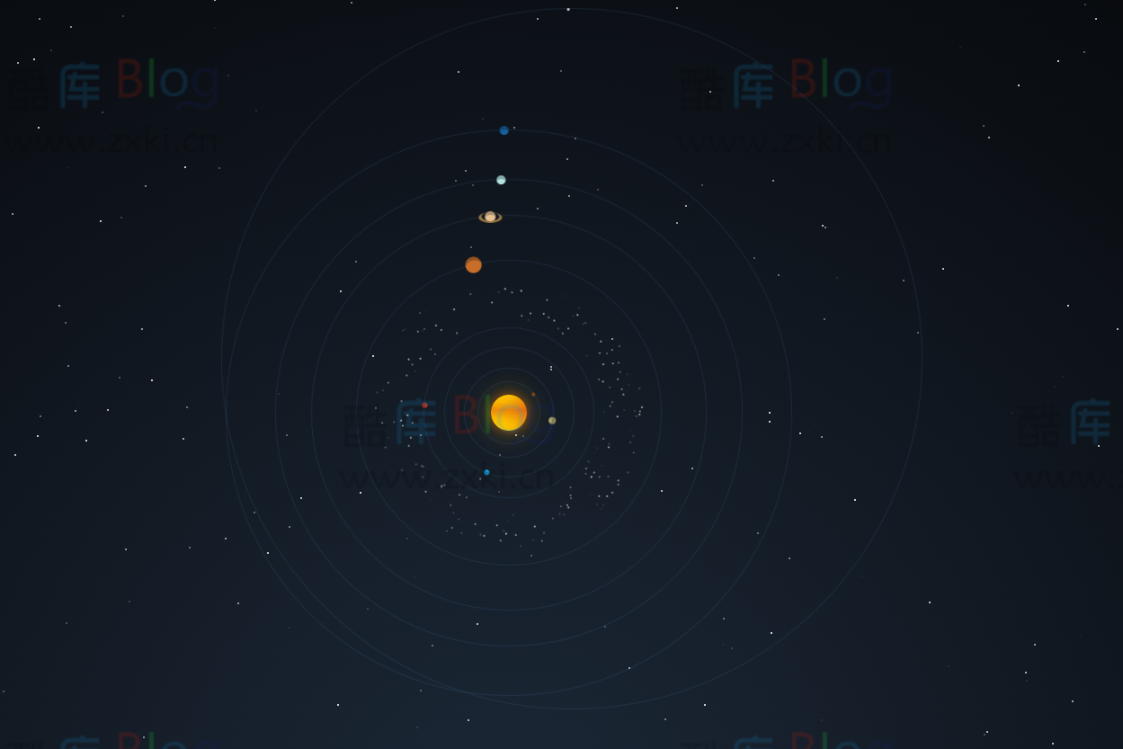 太阳系运行动画在线演示html源码 第3张插图