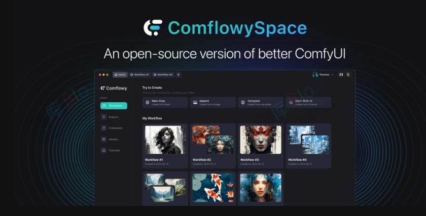 Comflowyspace-AI 图像和视频生成工具