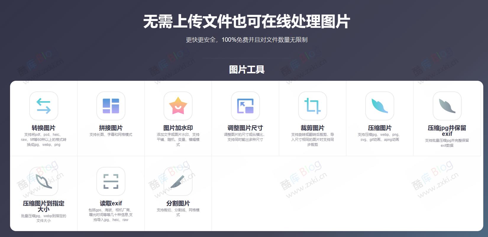 imagestool无需上传文件也可在线处理图片 第3张插图