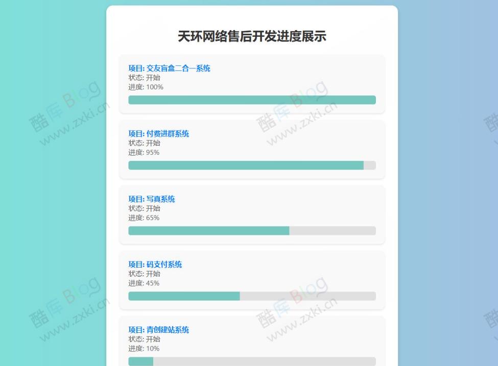 发开进度展示单页PHP源码 第3张插图