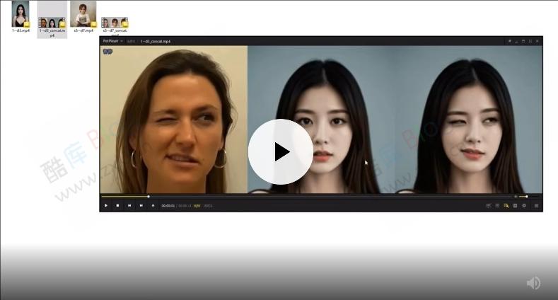 LivePortrait离线工具AI实现模拟视频中的五官表情