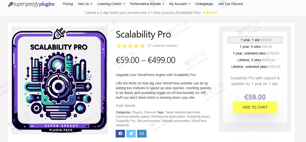 WordPress 数据库优化插件开心免费版–Scalability Pro v5.64