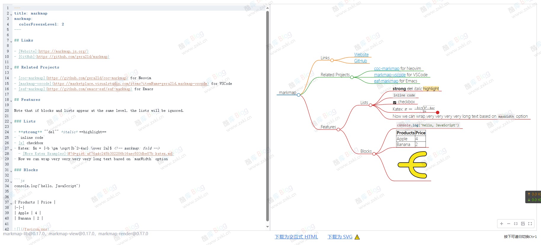 将Markdown 可视化为思维导图工具